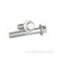 Dacromet Hexagon Bolts con brida con hilo de tono fino métrico